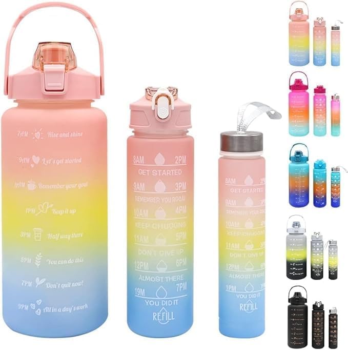 Motivational Water Bottle ( pack of 3)