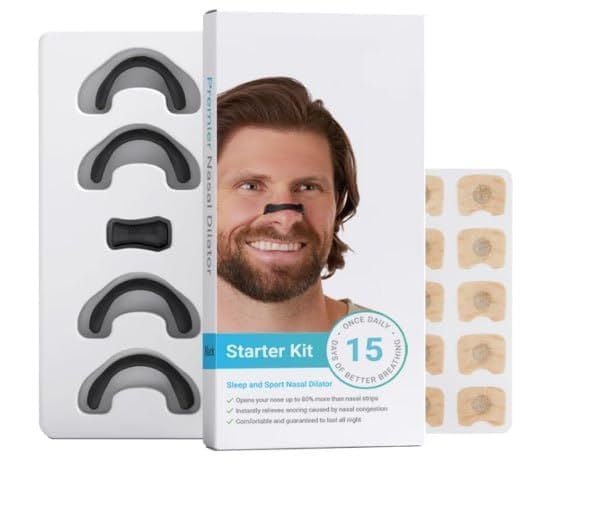 Breathing Nasal Strip Starter Kit (15 Count, Multi) - Boost Oxygen Intake