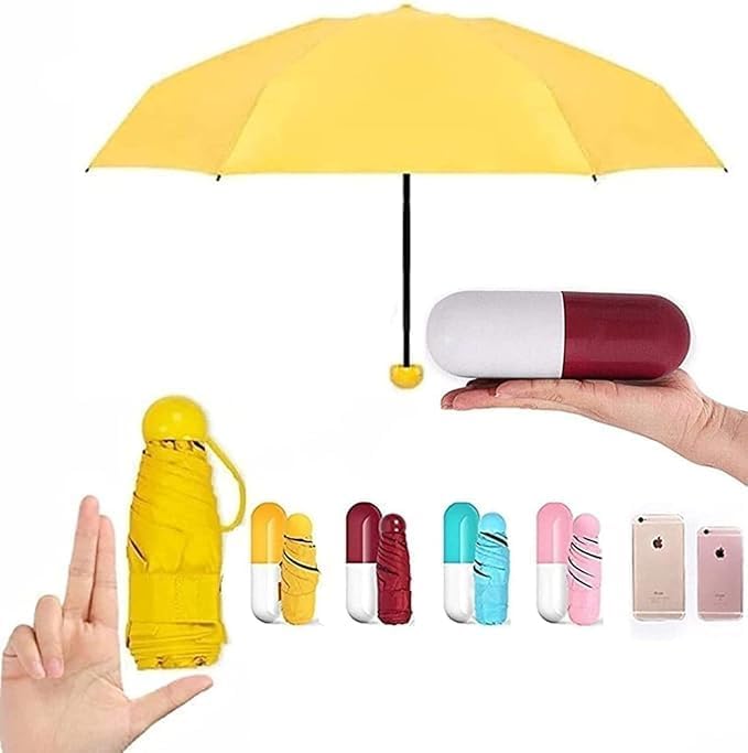 Foldable Portable Waterproof Capsule Umbrella For Rain while traveling