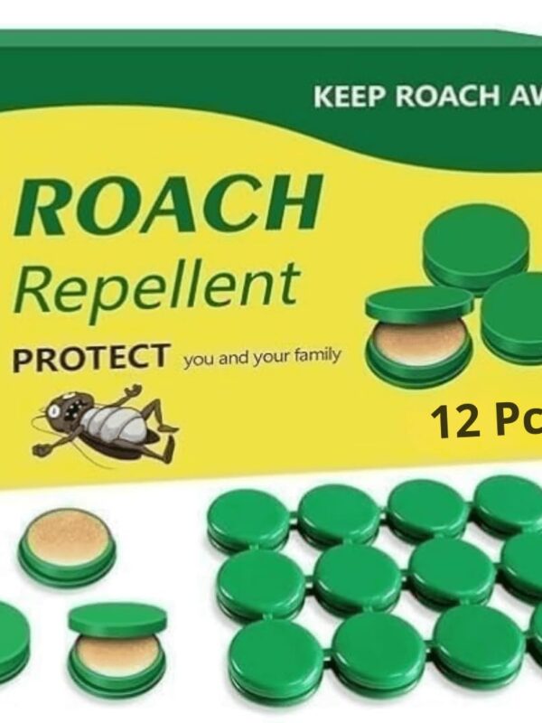 Cockroach Killer Trap for Kitchens, Bathrooms, and Cabinets, Eco-Friendly Home Remedy for Indoor Cockroach Control Repellent Gel (1 Pack(12 Capsule))