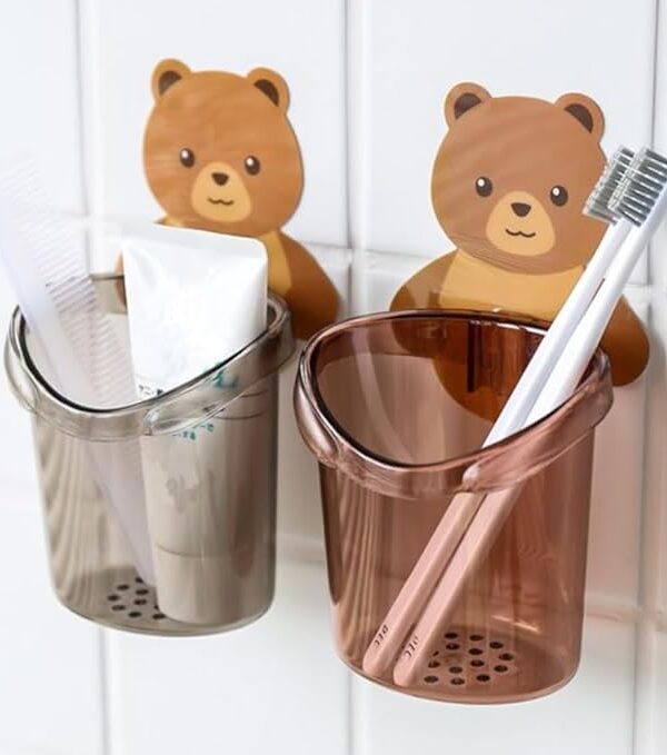 TEDDY BEAR  TOOTHBRUSH  HOLDER 3