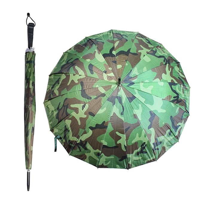 Military Printed Umbrella With Strong Long Handle Umbrella Big Size Great For Dressy And Formal Occasions For Men And Women