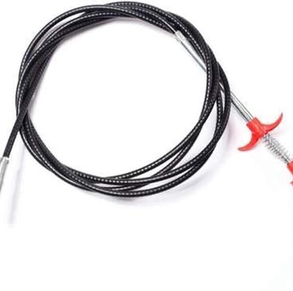 Stainless Steel Hair Catching Drain Cleaner Wire Spring Sink Cleaning Stick - 160 Cm