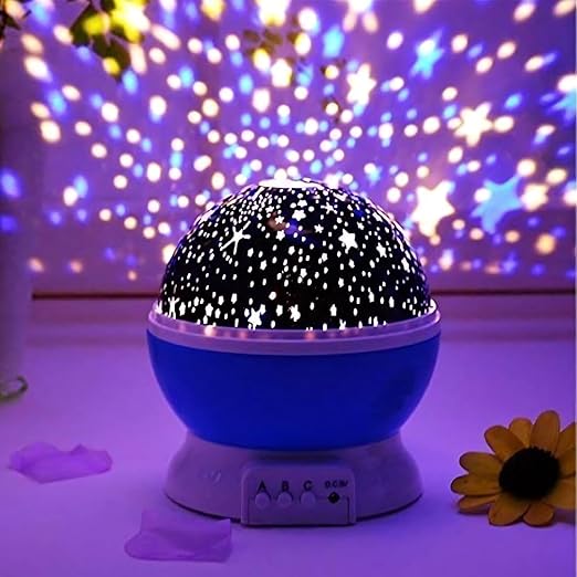 Star Master Galaxy Night Projector Lamp Ceiling Led Light 360 Rotating Colorful Lights Starry Space Projection Home Decoration Amazing Design, Gift for Kids Boy Girl, Plastic, Multicolor