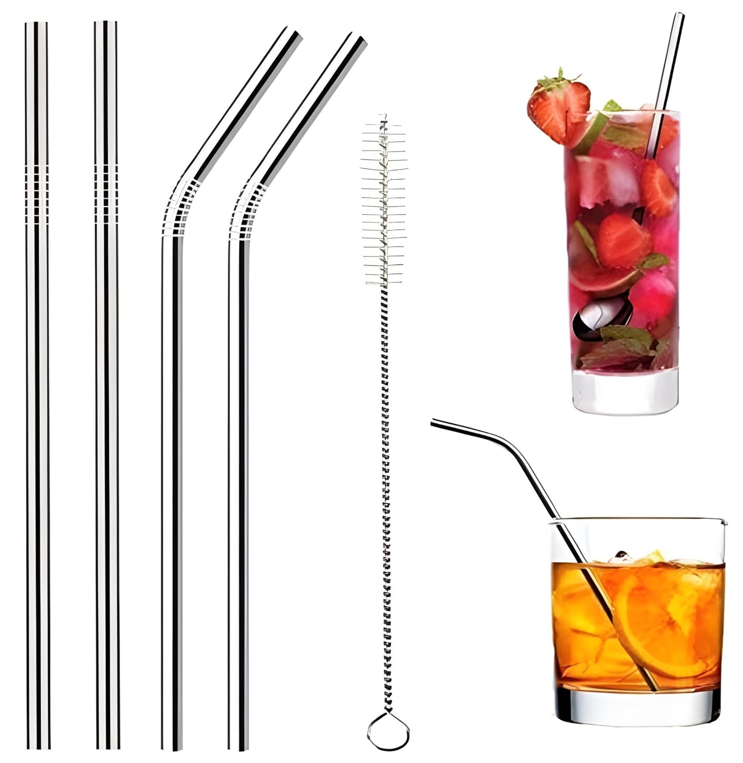 Drinking Steel Straw 2 set