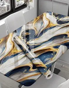 Dark blue golden foil Marble