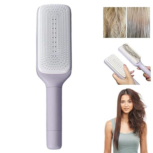 SELF CLEANING HAIR BRUSH COMB
