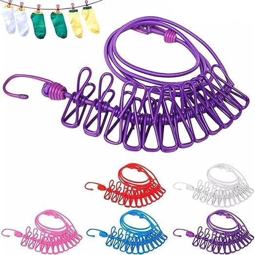 12 PC TRAVEL  CLOTHES LINE