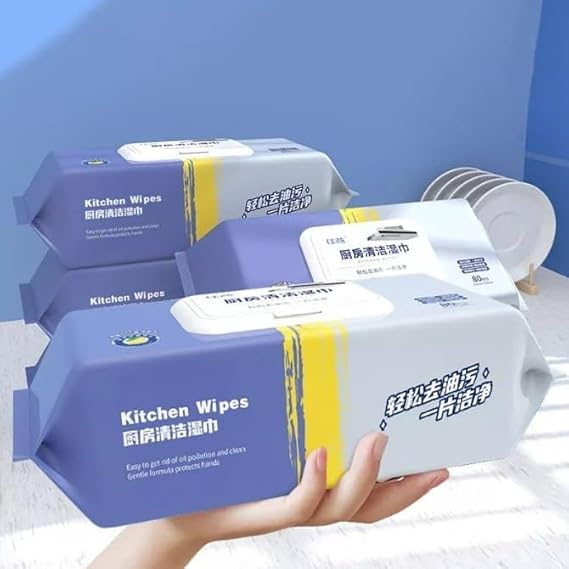 80 PCS  KITCHEN CLEANING  WIPES