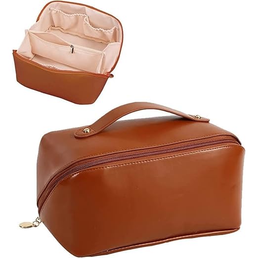 Leather Cosmetic  Bag